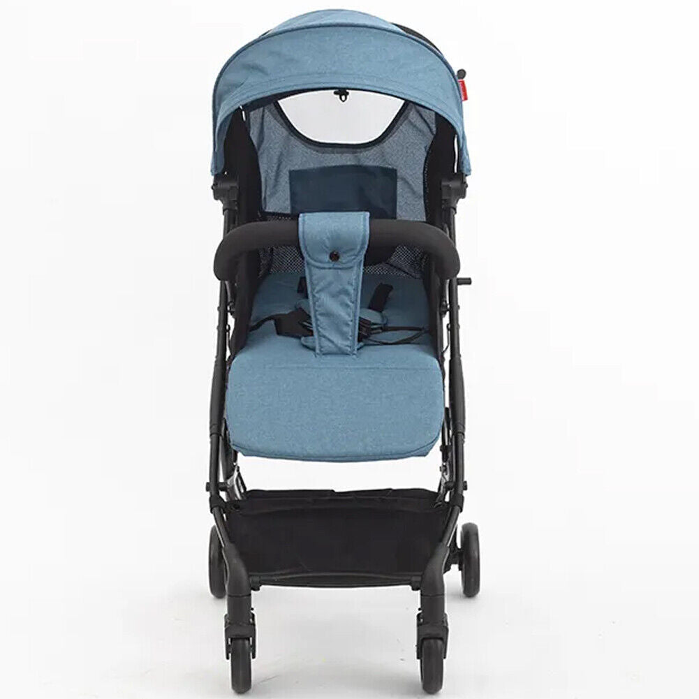 Passeggino Wizy Pro Ultra Leggero Chiusura Facilitata Salvaspazio Portata 15 kg-Blu