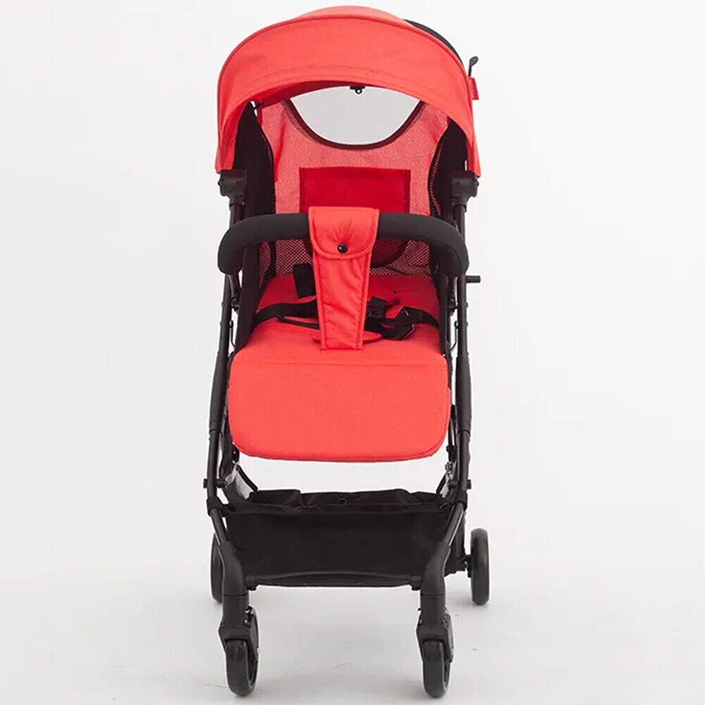 Passeggino Wizy Pro Ultra Leggero Chiusura Facilitata Salvaspazio Portata 15 kg-Rosso