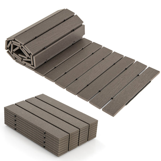 Passerella dritta da esterno con connessione a filo metallico-Passerella decorativa resistente alle intemperie per matrimonio festa Grigia