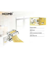 Pasta Maker Macchina Pasta Fresca 9 Posizioni Acciaio Hoomei Hm-5120 Casa Cucina         