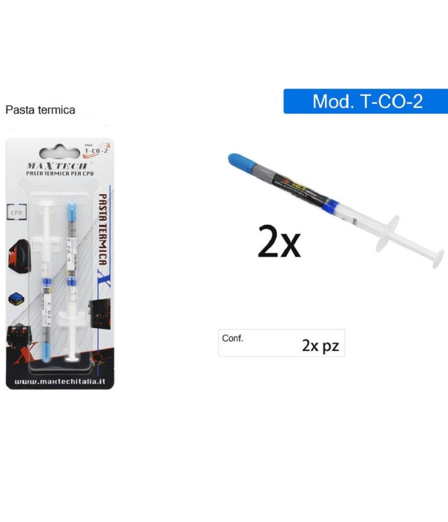 Pasta Termica Termoconduttiva Dissipatore Per Cpu Pc Computer 0.5 Gr. Maxtech T-co-2         