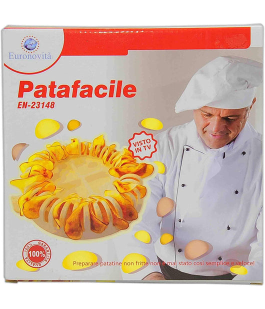 Patafacile Affetta Prepara Cuoci Patate Al Microonde Senza Grassi Chips Light         