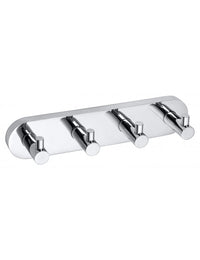 Appendiabiti quadruplo OMEGA ottone cromato 27x2,5x4cm