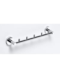 Gancio OMEGA 5 ganci ottone cromato 39,5x5,5x7cm