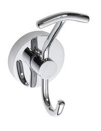 Gancio doppio gancio OMEGA ottone cromato 5,5x11x6cm