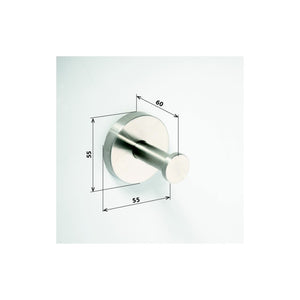 NEO Appendiabiti Cilindrico in Acciaio Inox 5,5x5,5x6cm