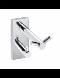 Appendiabiti BETA doppio ottone cromato 5,5cm x 12cm x9cm