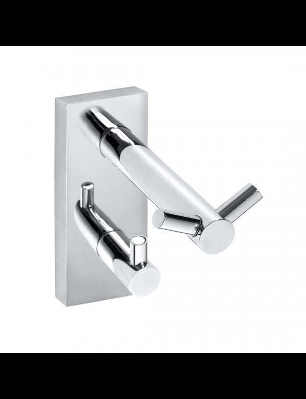 Appendiabiti BETA doppio ottone cromato 5,5cm x 12cm x9cm