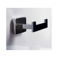 NIKI Gancio doccia doppio a parete in zinco 8,4 x6 x3,6 cm