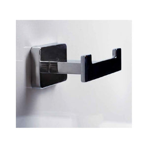 NIKI Gancio doccia doppio a parete in zinco 8,4 x6 x3,6 cm