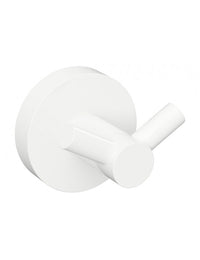 Gancio da parete doppio BIANCO in ottone bianco 5,5cm