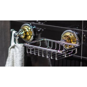 Appendiabiti doppio RETRO in ottone cromo-oro 6,5x6,5x6,5 cm