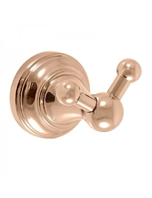 Appendiabiti doppio retrò MORAVA in ottone dorato 7,85x5,85x5,95 cm