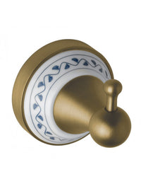 Appendiabiti KERA in ottone e ceramica 6,6 x6,6 x7,4 cm
