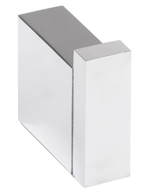 Gancio da parete GAMMA in ottone cromato 4,3 x4,2 x1,5 cm