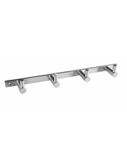 Appendiabiti quadruplo NEO in acciaio inox 27 x2,8 x4 cm