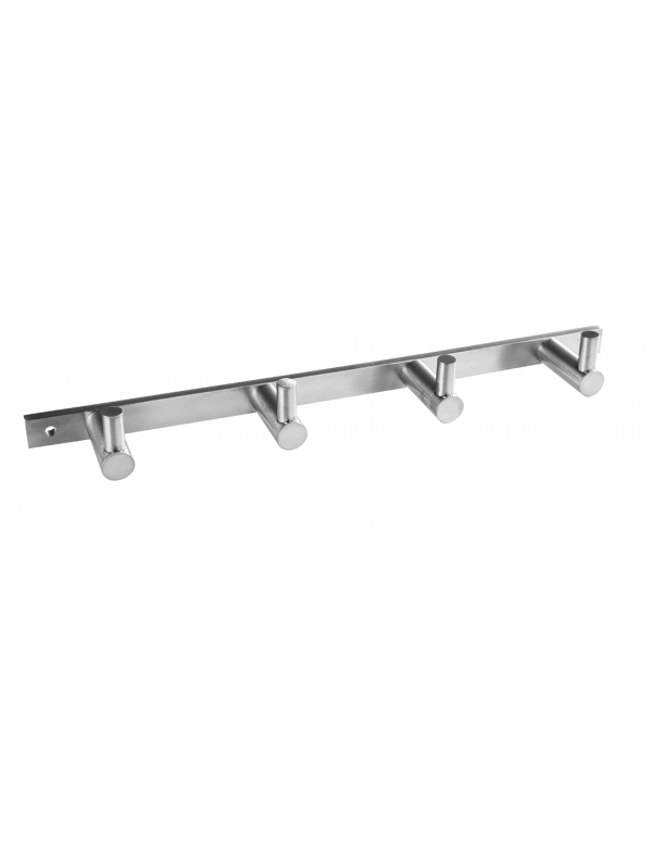 Appendiabiti quadruplo NEO in acciaio inox 27 x2,8 x4 cm