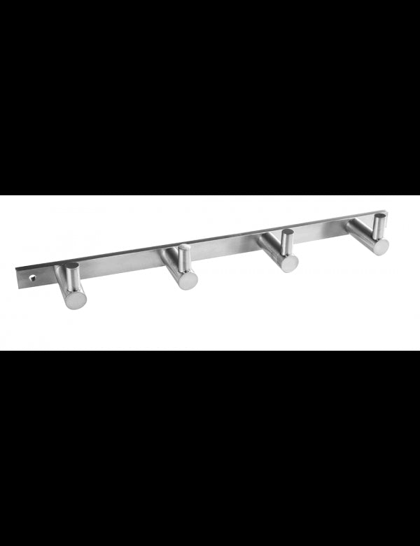 Appendiabiti quadruplo NEO in acciaio inox 27 x2,8 x4 cm