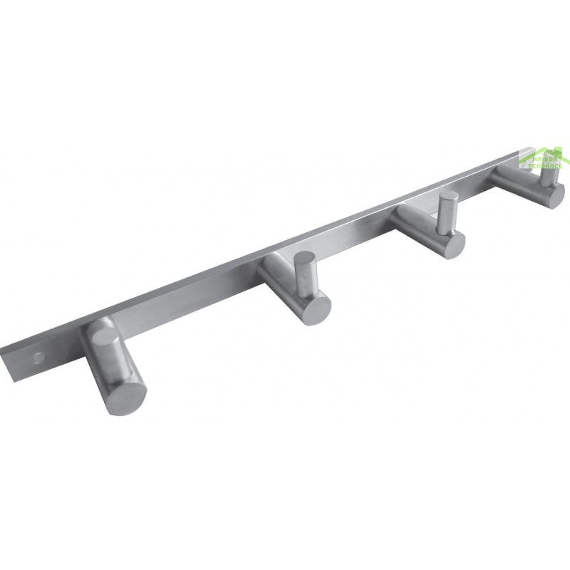 Appendiabiti quadruplo NEO in acciaio inox 27 x2,8 x4 cm