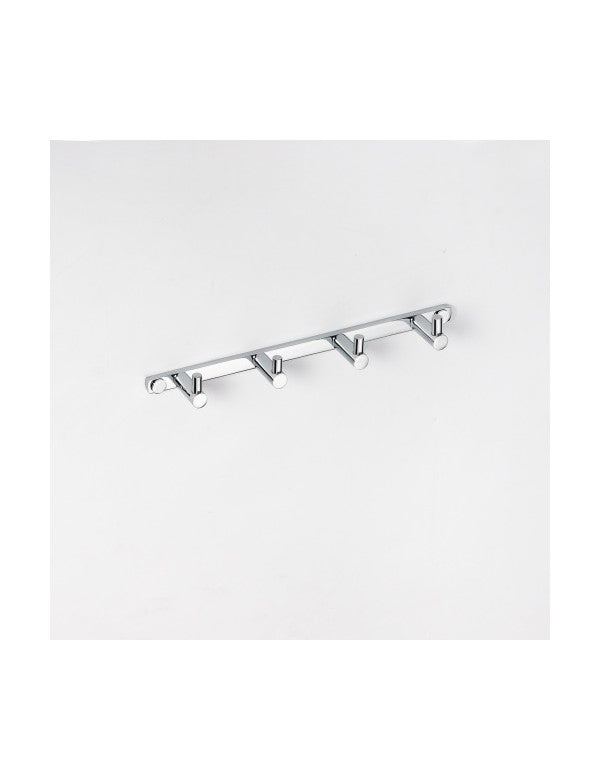 Appendiabiti quadruplo OMEGA in ottone cromato 41x4,5x4cm