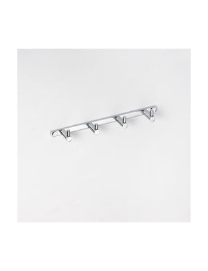 Appendiabiti quadruplo OMEGA in ottone cromato 41x4,5x4cm