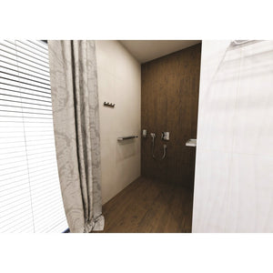 Appendiabiti quadruplo rettangolare SOLO in ottone cromato 20,5 x4,6 x3,3 cm