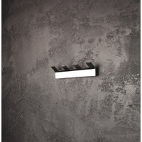 Appendiabiti quadruplo rettangolare SOLO in ottone cromato 20,5 x4,6 x3,3 cm