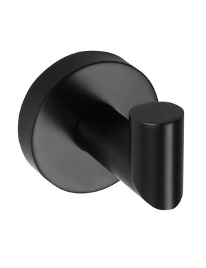 Appendiabiti singolo da parete DARK in ottone nero 5,5cm x 5,5cm x 6,5cm