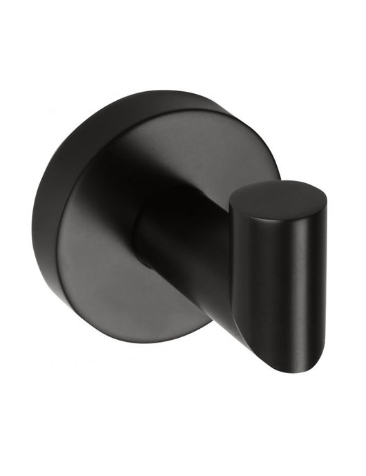 Appendiabiti singolo da parete DARK in ottone nero 5,5cm x 5,5cm x 6,5cm