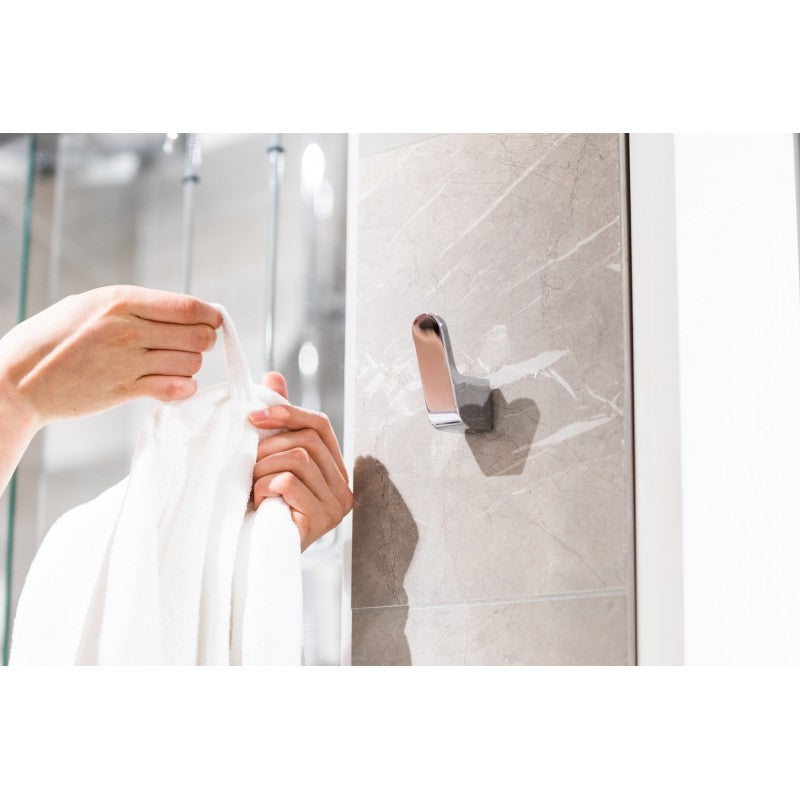 Appendiabiti singolo VIA ottone cromato 2,5 x4,8 x7 cm