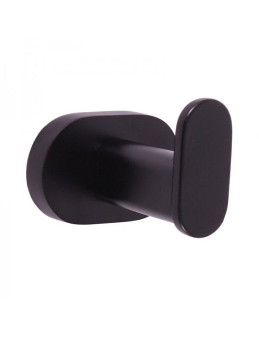 YUKON Appendiabiti Singolo in Ottone Nero Opaco 5,6 cm