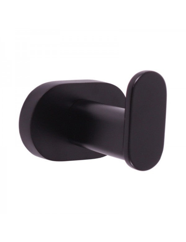 YUKON Appendiabiti Singolo in Ottone Nero Opaco 5,6 cm