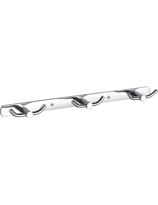 Gancio triplo COLORADO in ottone cromato 36 cm