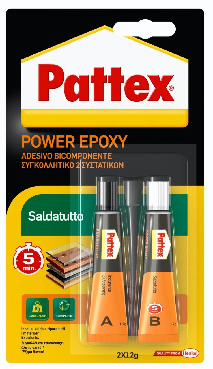 PATTEX POWER EPOXY SALDATUTTO BICOMPONENTE 24 G