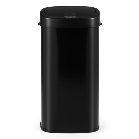 Pattumiera da 68l cestino dei rifiuti con sensore a infrarossi e design a doppia zona-Pattumiera coperchio con funzione stay open