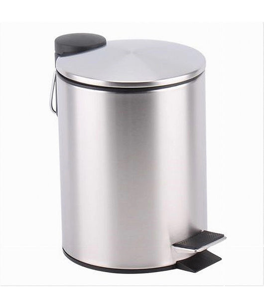 Pattumiera Acciaio A Pedale 3 Litri Bidone Cestino Spazzatura Bagno Casa 87443         