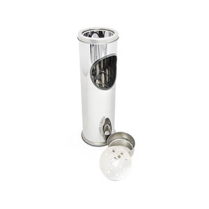 Trade Shop - Pattumiera Acciaio Porta Posa Cenere 14,5 X 56,5 Cm Ufficio Casa Hotel Negozio -