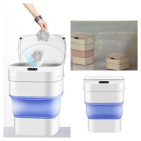 Trade Shop - Pattumiera Cestino Per Rifiuti Con Sensore Apertura Automatica Contenitore Carta -