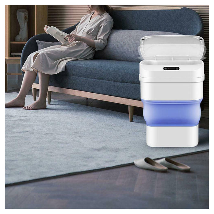 Trade Shop - Pattumiera Cestino Per Rifiuti Con Sensore Apertura Automatica Contenitore Carta -