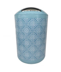 Pattumiera Cestino Secchio Rifiuti Accessorio Arredo Bagno Celeste Maioliche 87030         