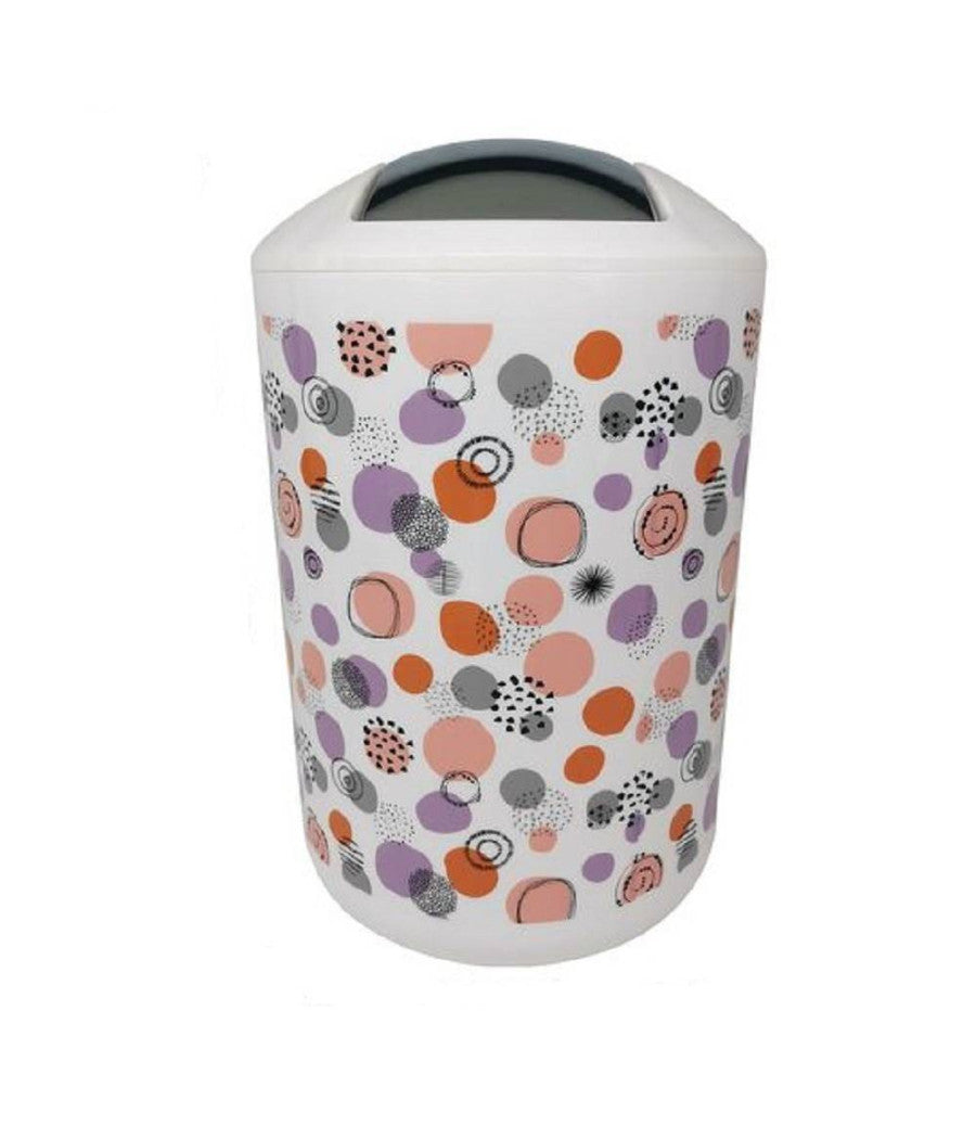 Pattumiera Cestino Secchio Rifiuti Accessorio Arredo Bagno Sfere Astratte 87086         