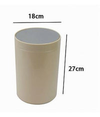 Pattumiera Cestino Secchio Rifiuti Beige Arredo Bagno Coperchio Basculante 79885         