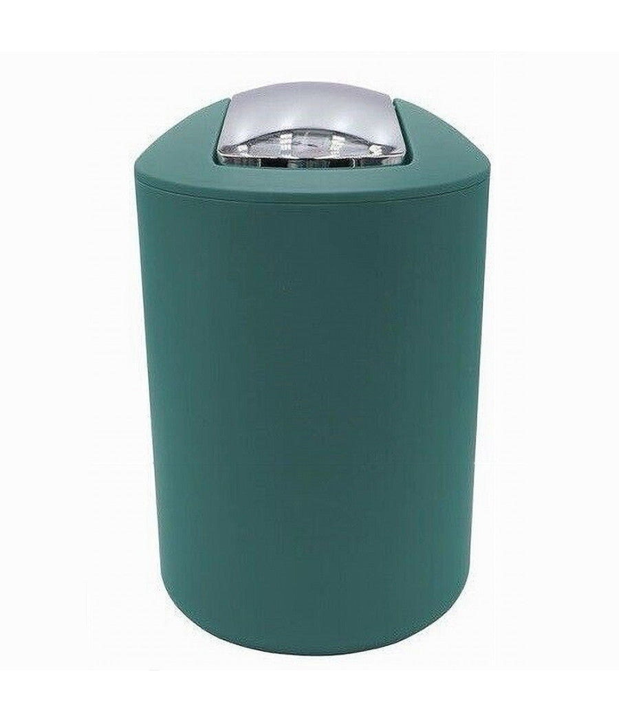 Pattumiera Cestino Secchio Rifiuti Gettacarte Accessori Arredo Bagno Verde 69989         