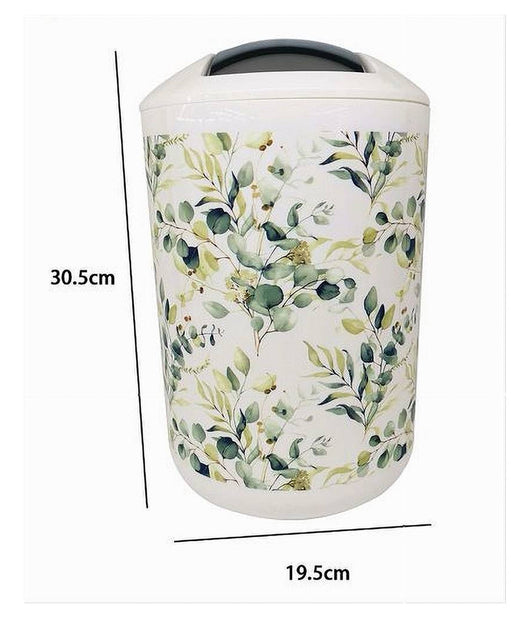 Pattumiera Cestino Secchio Rifiuti Gettacarte Accessori Bagno Fiori Foglie 87058         