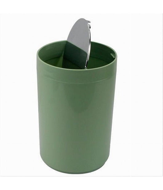 Pattumiera Cestino Secchio Rifiuti Verde Arredo Bagno Coperchio Basculante 79879         