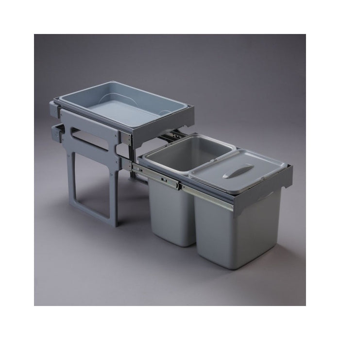 Pattumiera estraibile 2 contenitori e 1 vassoio Tank40