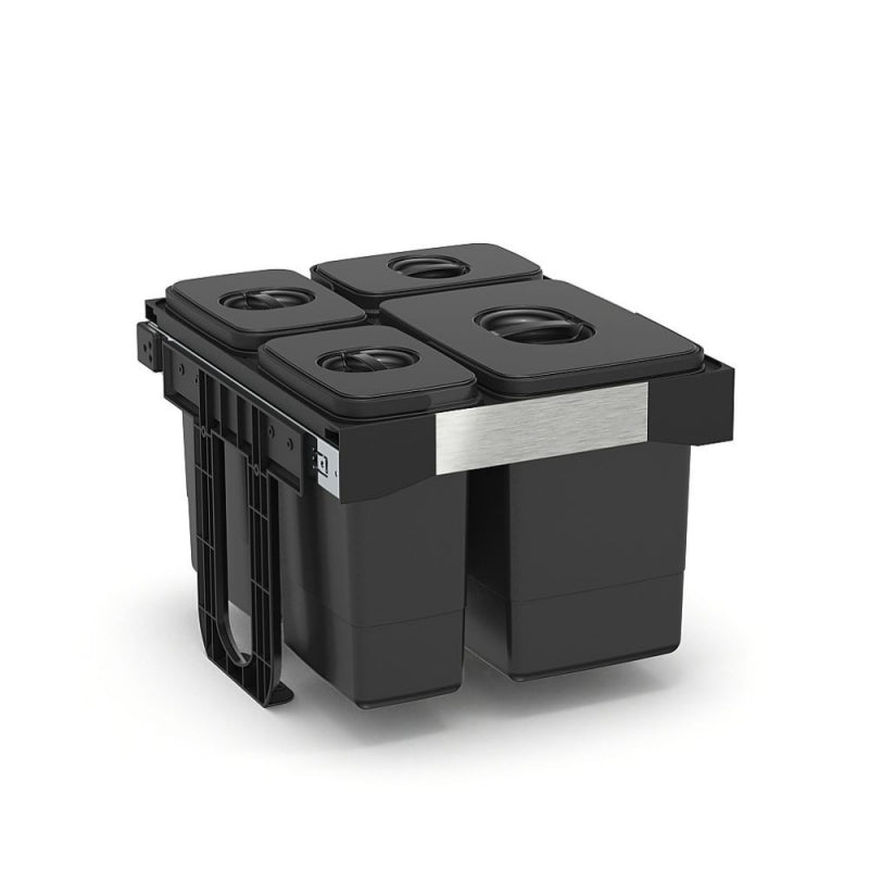 Pattumiera Free Jazz 45 ad estrazione frontale 41 LT grigio