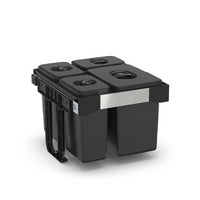 Pattumiera Free Jazz 45 ad estrazione frontale 41 LT grigio