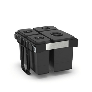 Pattumiera Free Jazz 45 ad estrazione frontale 41 LT grigio