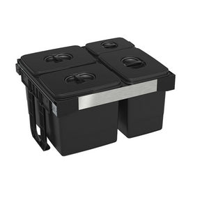 Pattumiera Free Jazz 60 ad estrazione frontale 85 LT grigio